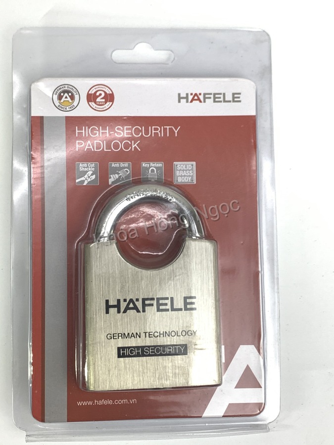 Khóa treo chống cắt Hafele 60mm 482.01.974 đồng thau