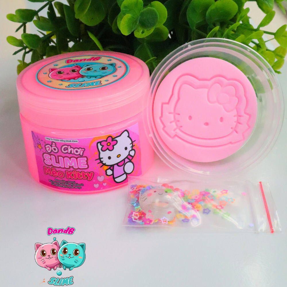 Hello Kitty Slime - Đồ Chơi Chất Nhờn Ma Qúai Giúp Thư Giãn 120ml