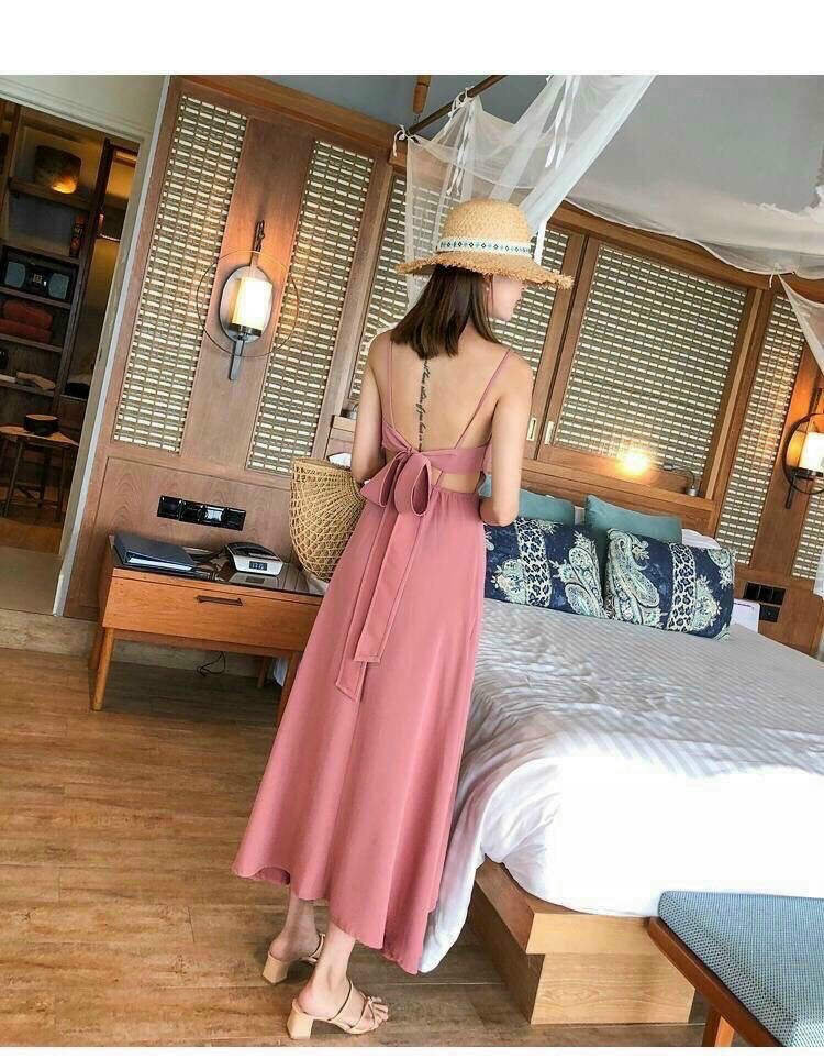 MAXI ĐI BIỂN CỘT NƠ SAU SIÊU XINH-QA STORE2020