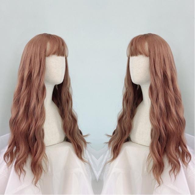 Tóc giả nữ cả đầu ❤️FREESHIP❤️ Tóc giả nguyên đầu xù lửng