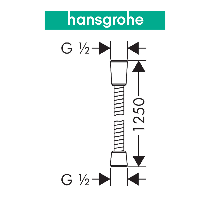 Dây sen HANSGROHE Sensoflex 125 28132