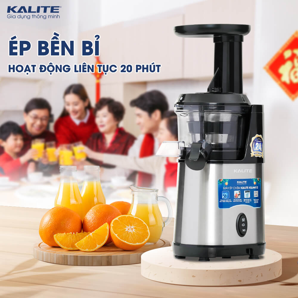 MÁY ÉP CHẬM KALITE KSJ4412 [Hàng Chính Hãng - Bảo Hành 24 Tháng]
