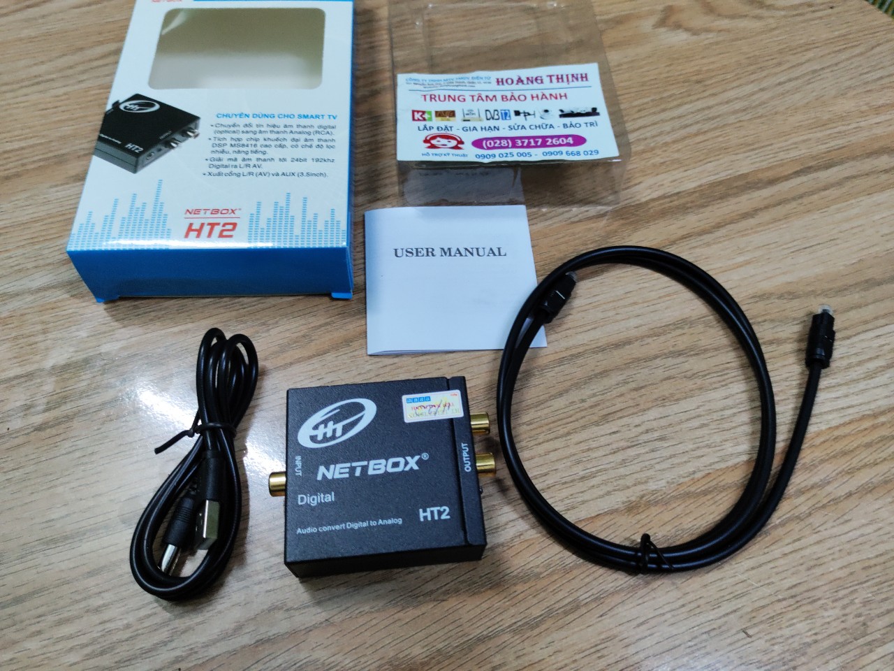 [HCM]BỘ CHUYỂN TÍN HIỆU ÂM THANH OPTICAL NETBOX HT2