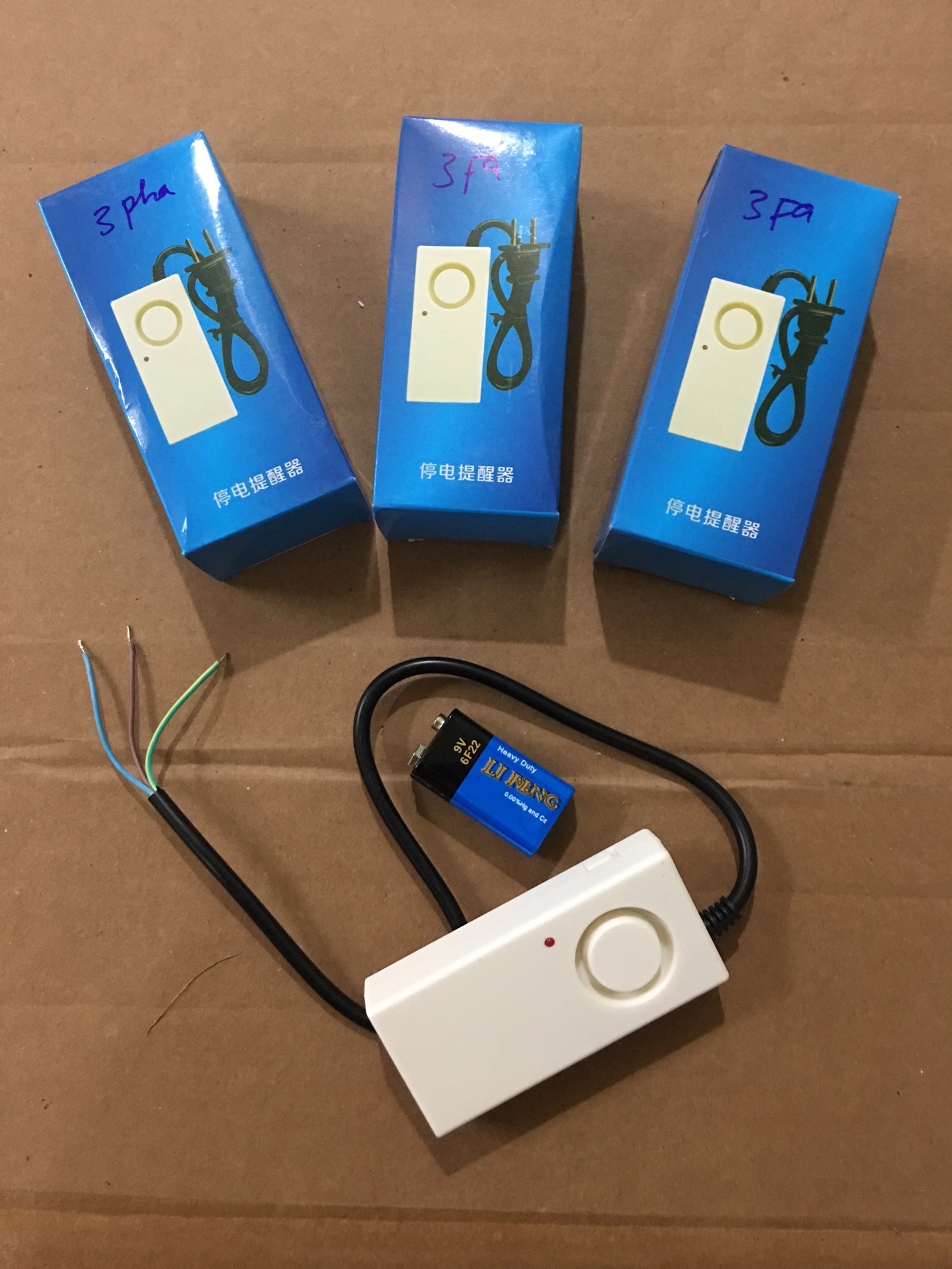 Chuông báo mất điện 3 pha tặng kèm pin