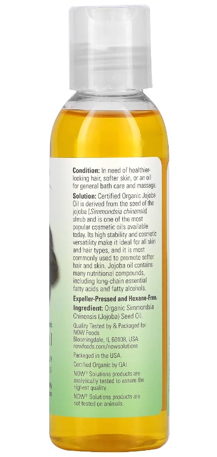 Dầu Jojoba hữu cơ - Now Solutions - 118ml
