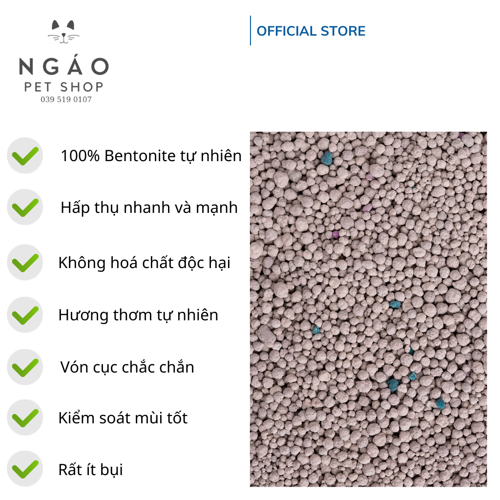 CÁT ĐẤT SÉT CAT LITTER ABOSS BENTONITE PREMIUM 8L VỊ CÀ PHÊ 8L