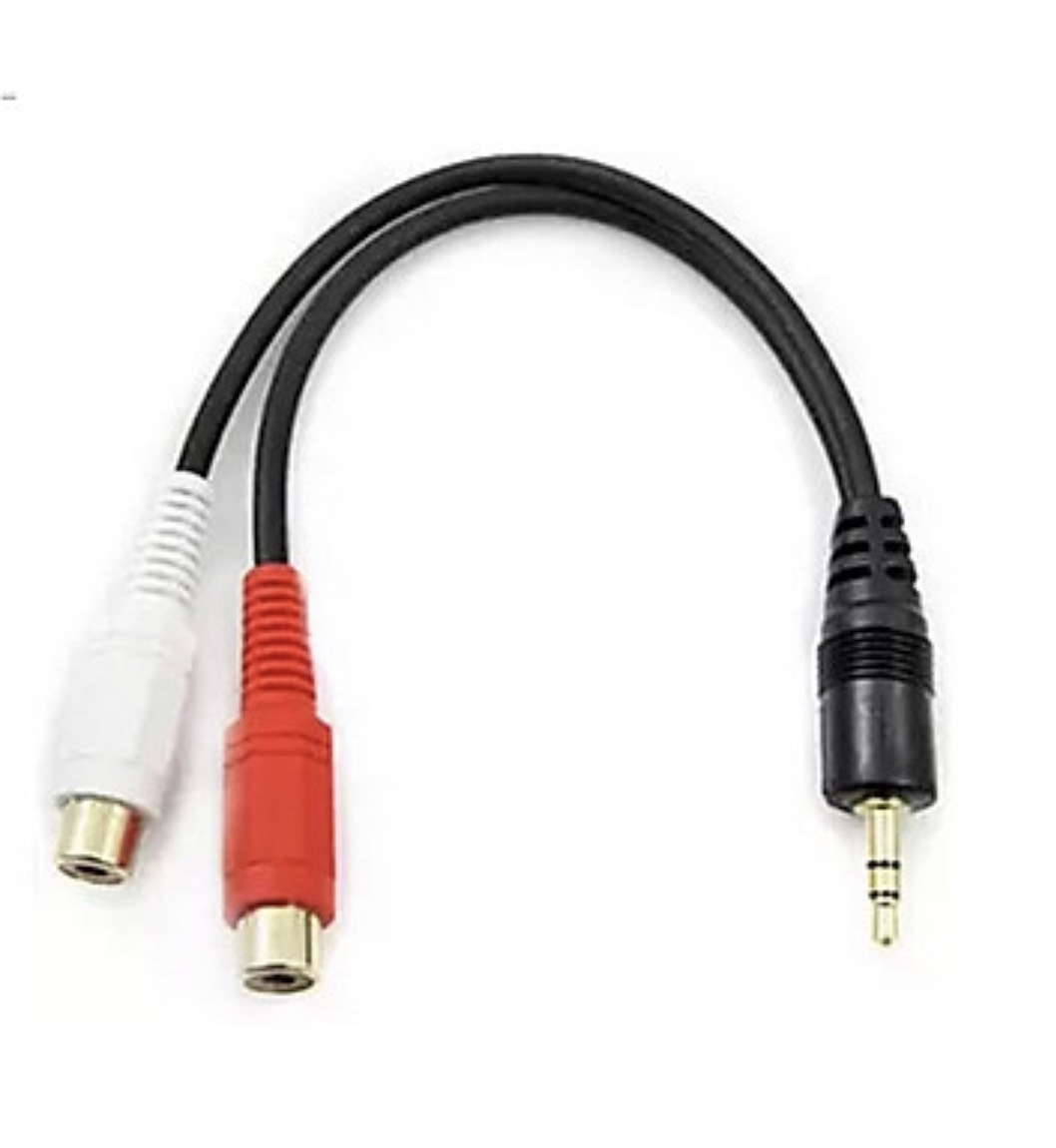 [HCM]DÂY CHUYỂN TỪ JACK 3.5LY RA 2 LỖ BÔNG SEN