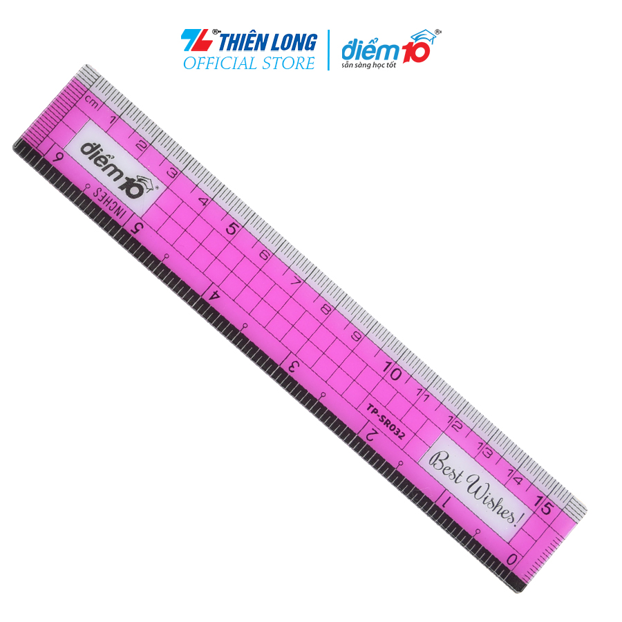 Thước thẳng Thiên Long Điểm 10 TP-SR032 15cm