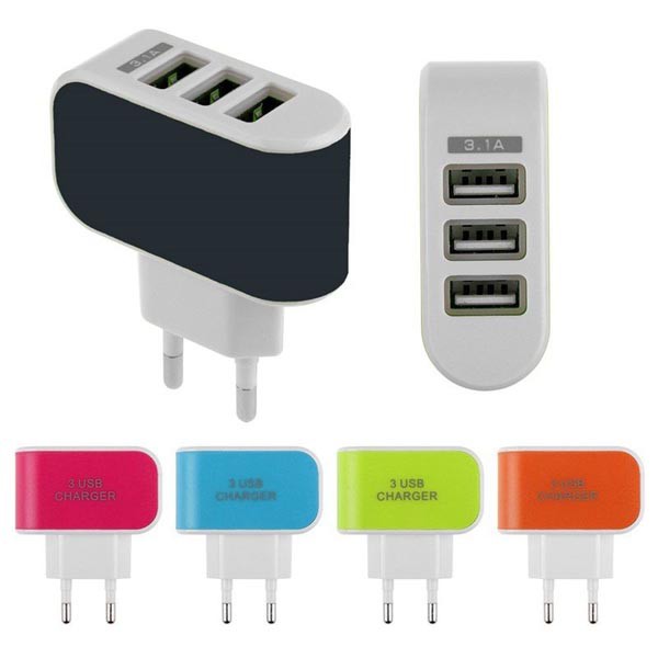 CỦ SẠC ĐIỆN THOẠI ĐA NĂNG 3 CỔNG USB