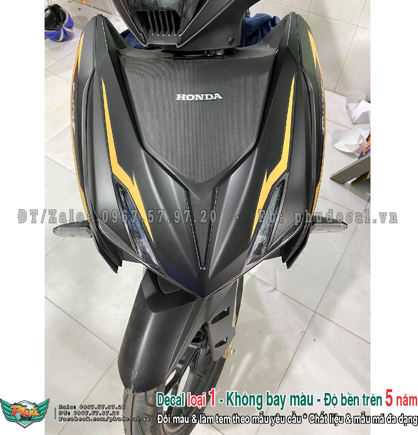 Tem rời Winner X đen nhám chỉ vàng đồng (p)