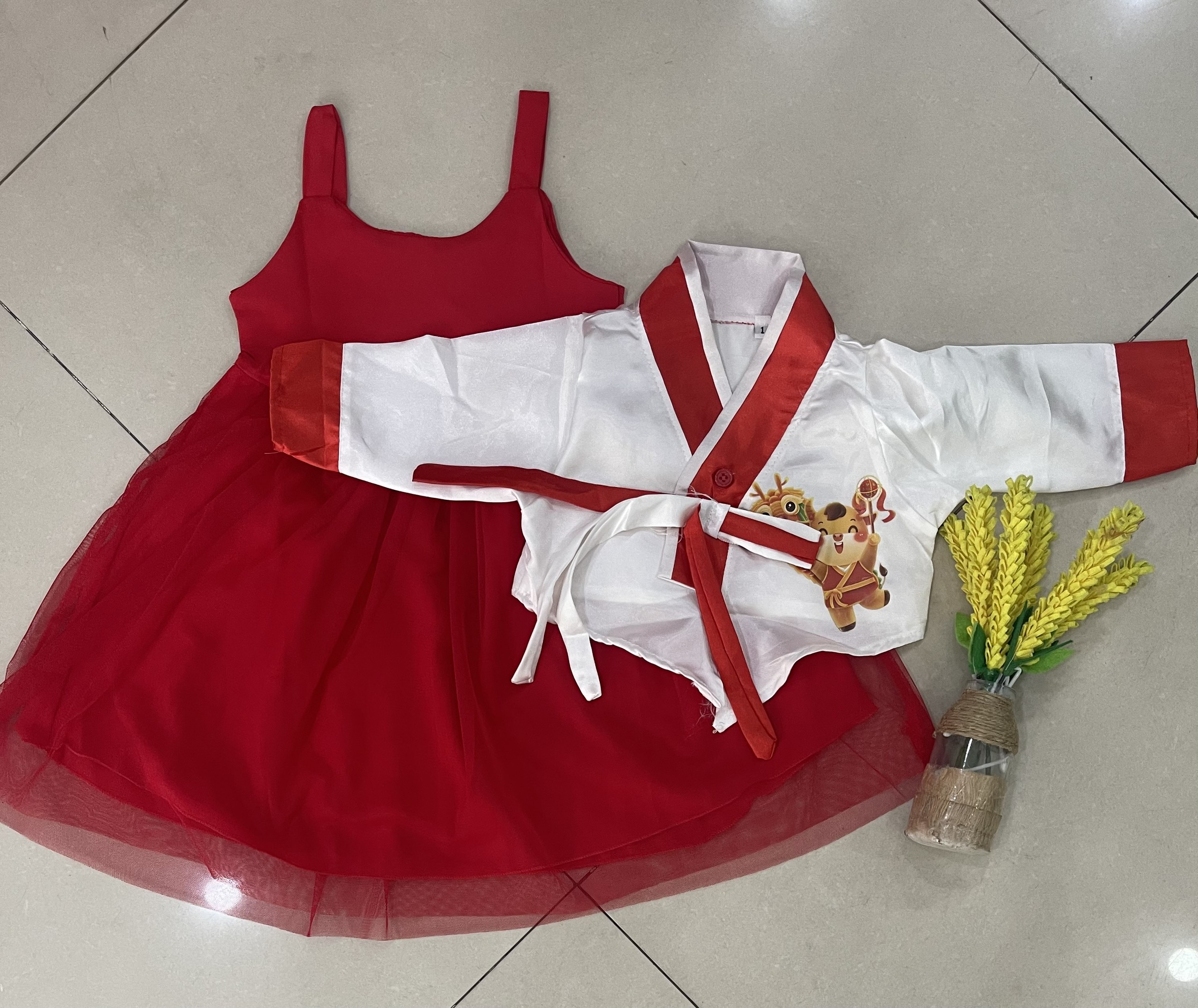 [8-22kg]  Trang phục Hàn Quốc  dành cho bé gái  (TT147)