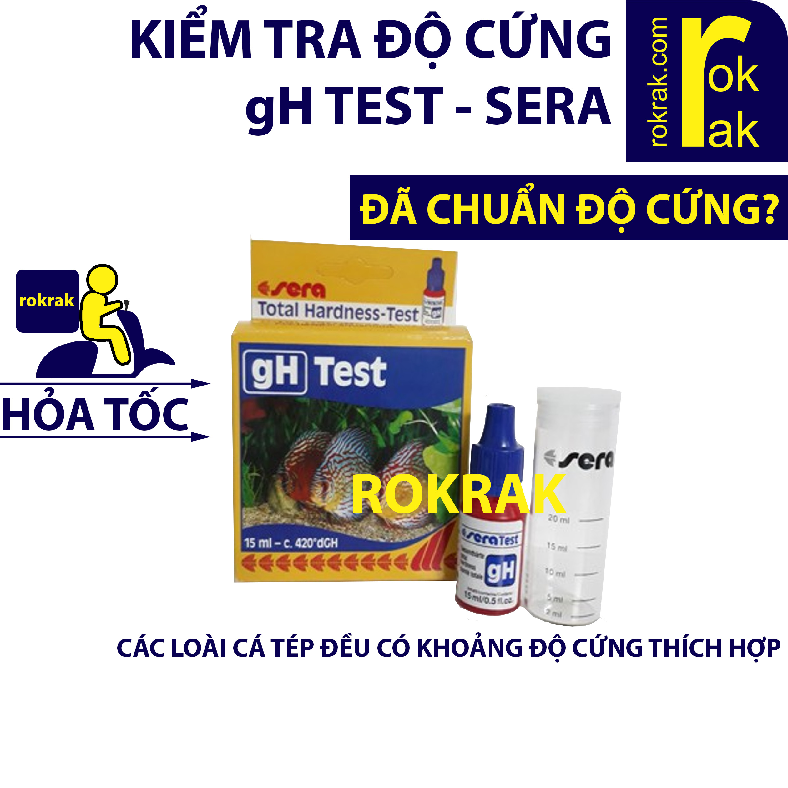 Test gH SERA - Kiểm tra độ cứng Đức đo chuẩn cho bể cá thuỷ cá cảnh