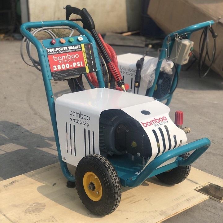 Máy Rửa Xe Cao Áp 5.5kw Bamboo 3800PSI 3 Pha (Piston Sứ)