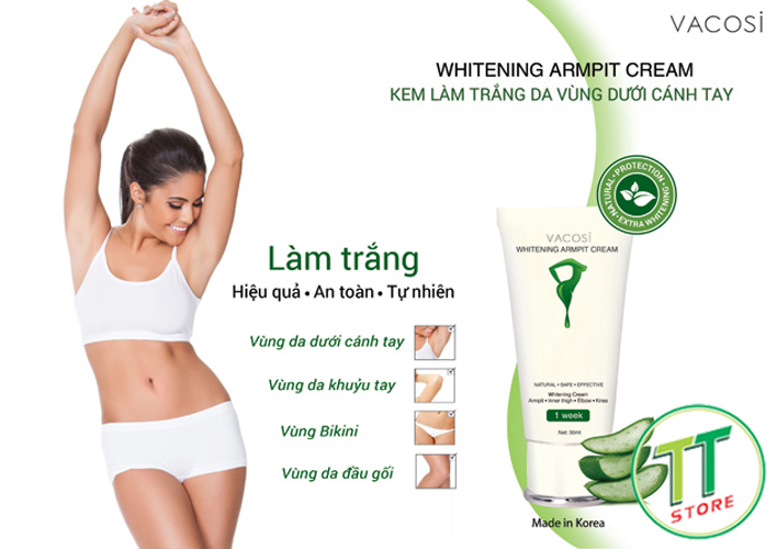 [Korea Official] Kem Thâm Nách Vacosi Whitening Armpit Cream 30ml