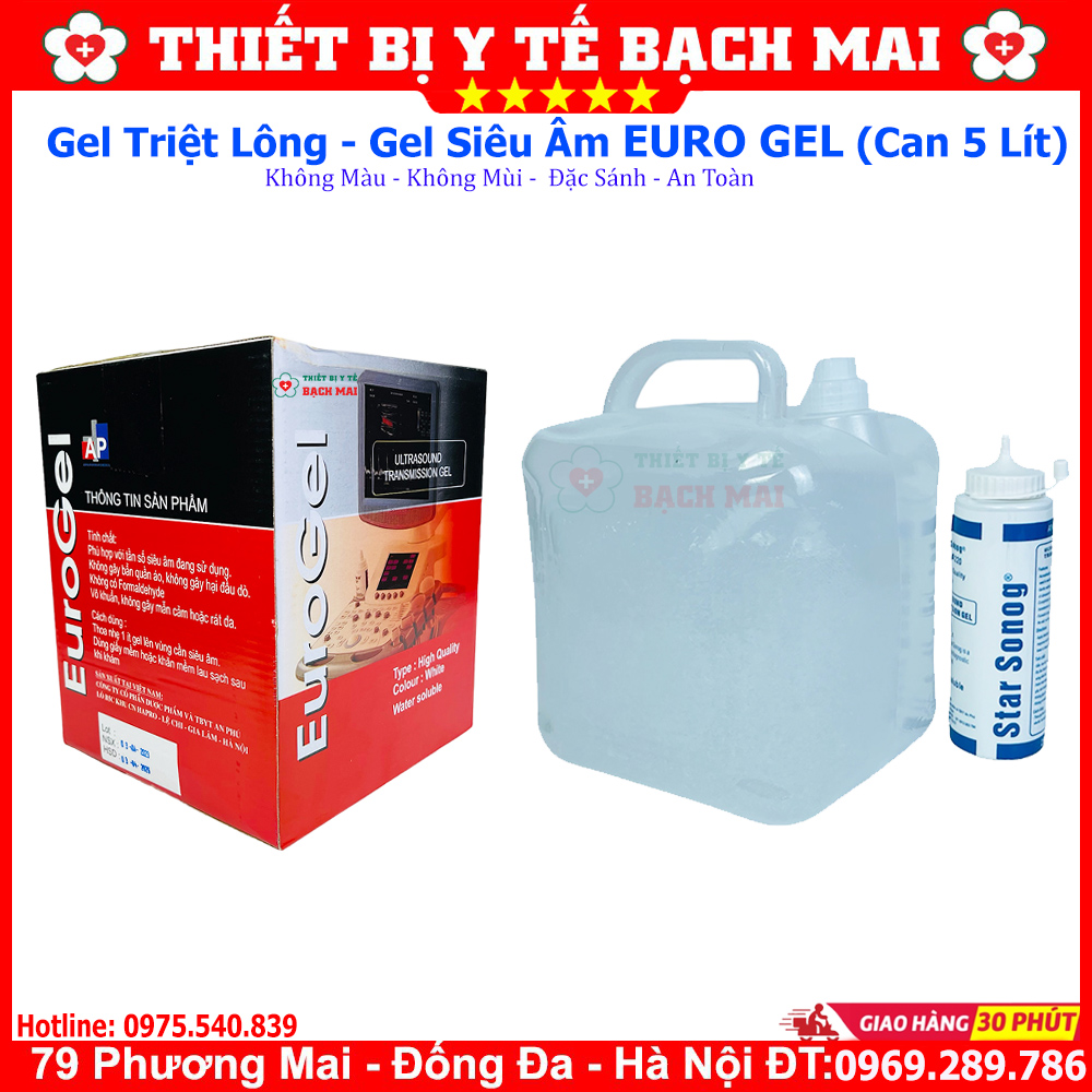 Gel Triệt Lông Euro Gel [Can5 Lít]