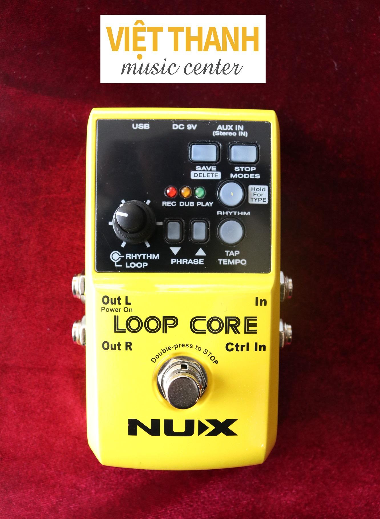 Phơ Guitar tạo vòng lặp Nux Loop Core Effect Pedal (Bàn đạp Looper Fuzz - Thời gian ghi âm 6h)