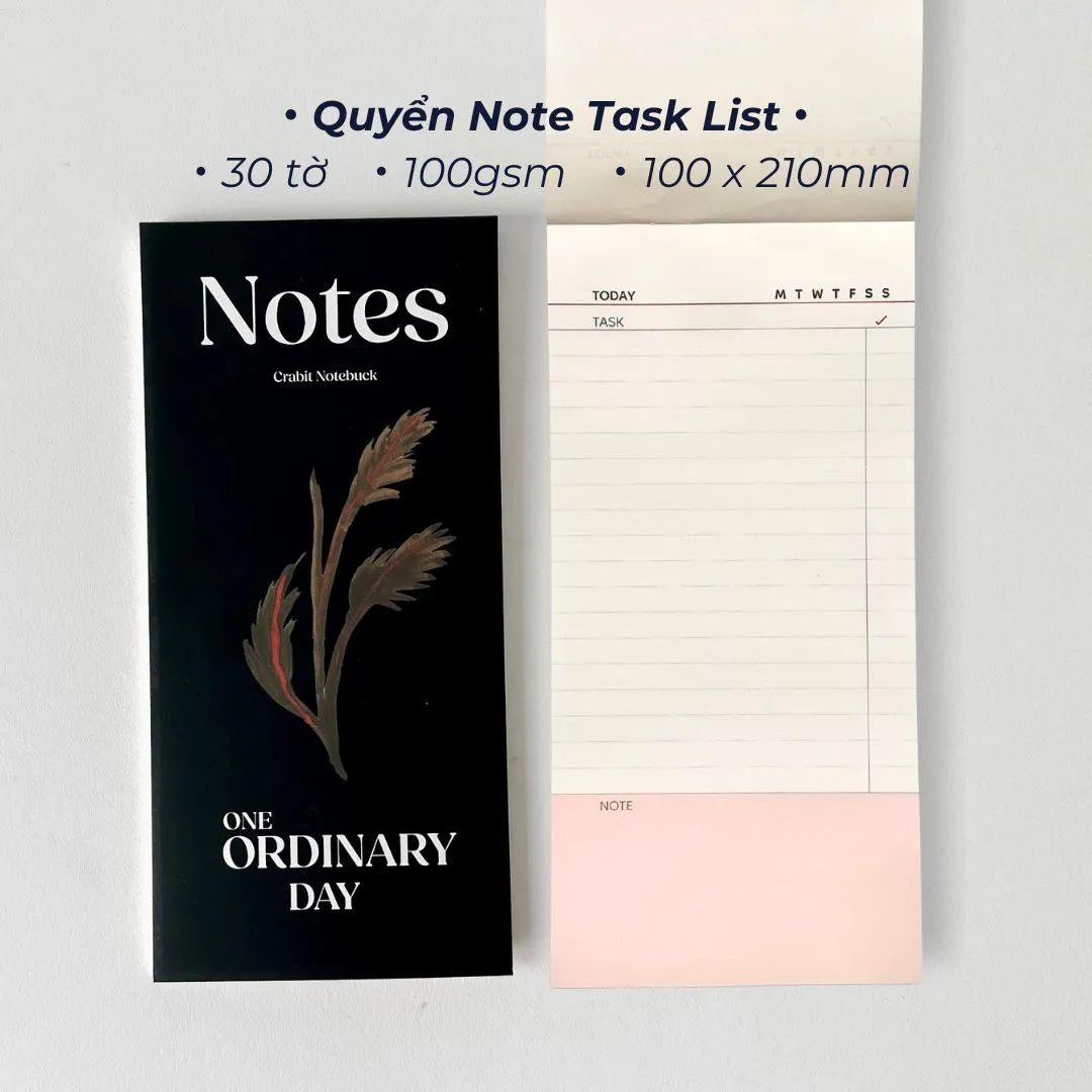 Sổ PLANNER CRABIT 2024 One Ordinary Day lập kế hoạch 12 tháng