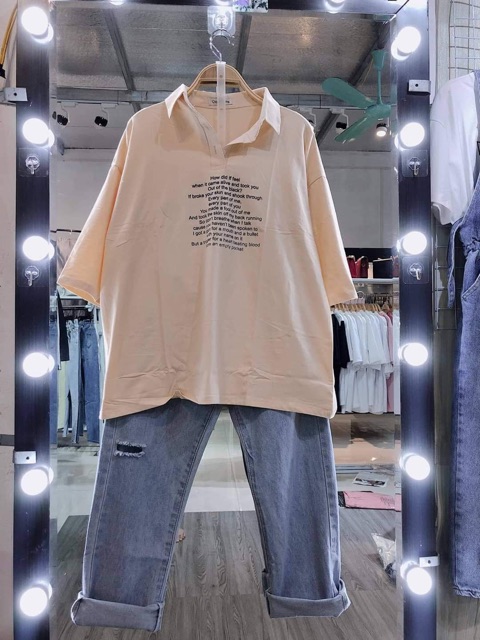 Áo polo in nhiều chữ ngực DTR0220