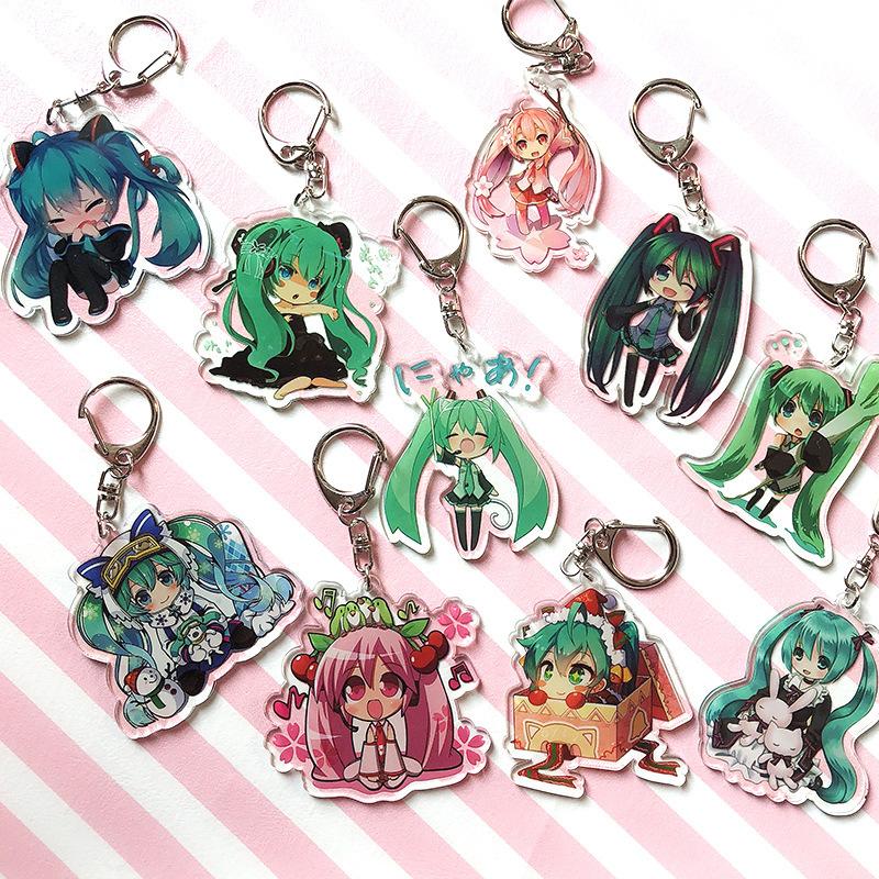 [7-11/12 VOUCHER 8%][thanh lý bán lỗ] Móc khóa Anime mica - Miku [AAM] [PGN18]