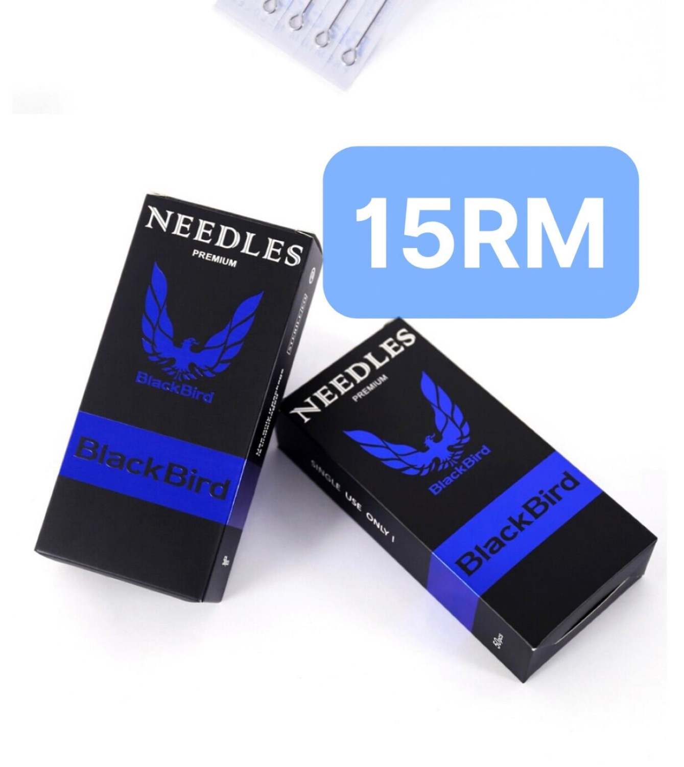 50 kim xăm đánh bóng 15RM Black Brid kim ko kèm ngòi