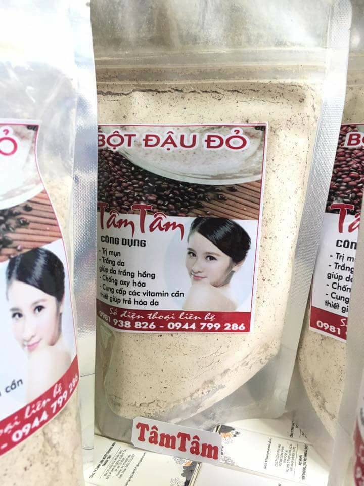 BỘT ĐẬU ĐỎ DƯỠNG DA MẶT TÂM TÂM