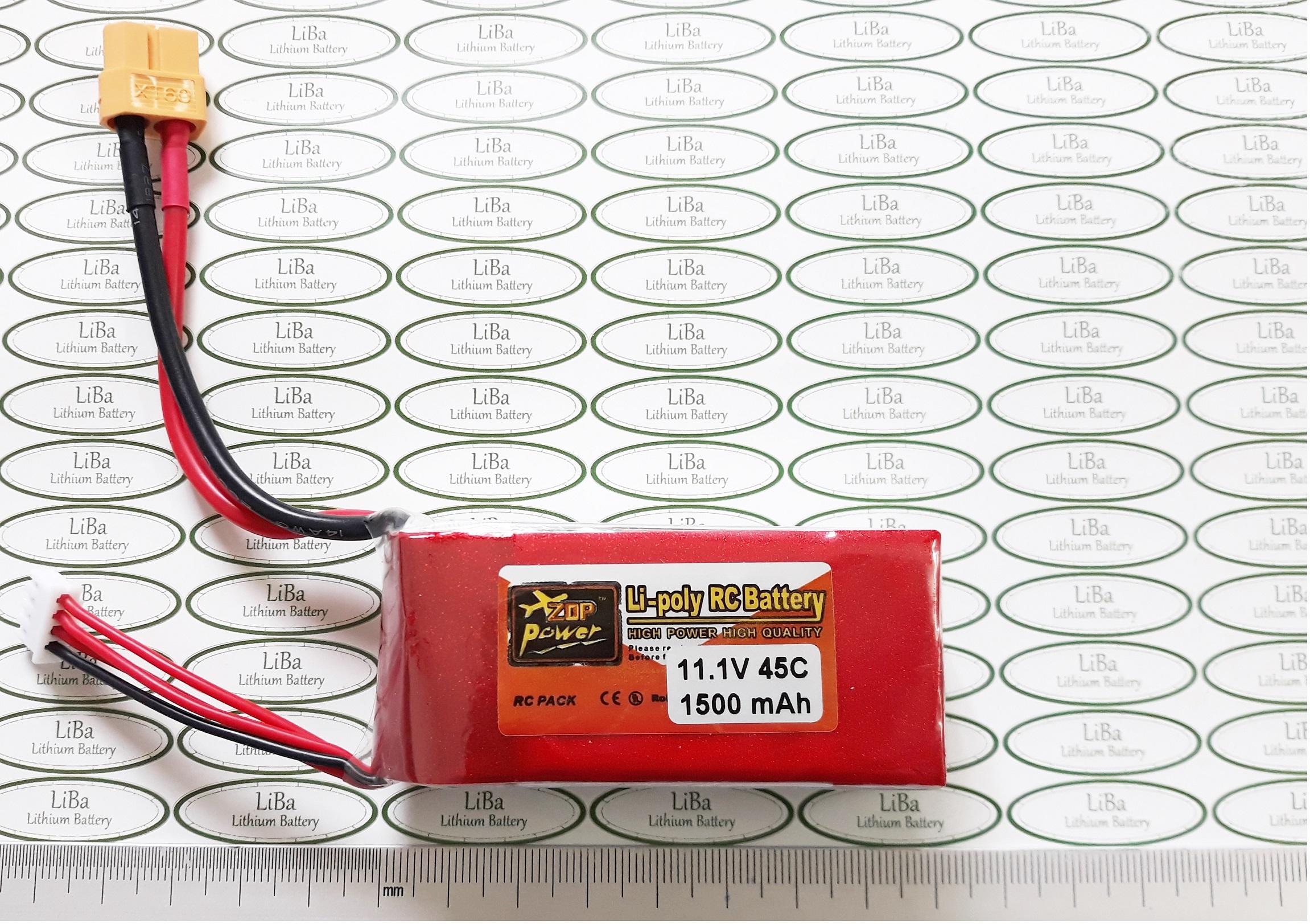 [HCM]Pin Flycam 11.1V 1500 mAh 45C 25x35x75 mm - LiBa