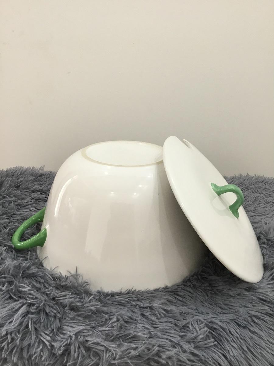 Thố Trắng 26 cm - Gốm Sứ Cường Phát