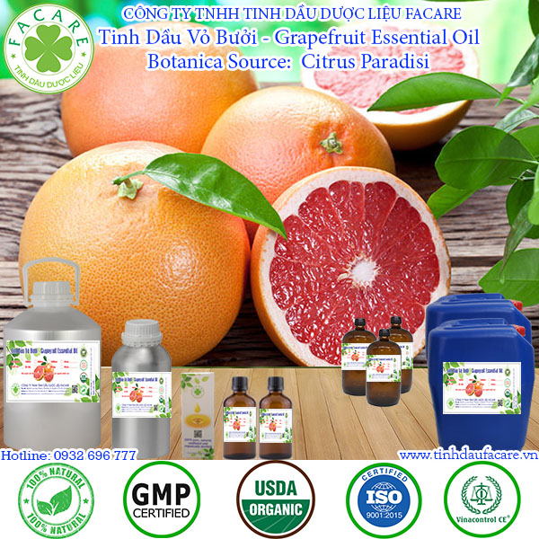 Tinh dầu Vỏ bưởi Grapefruit essential oil - 10ml