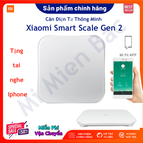 [TẶNG TAI NGHE IP] Cân Điện Tử Thông Minh Xiaomi Smart Scale Gen 2 – Chính Hãng – BH 12 tháng – Mi Miền Bắc nhập khẩu