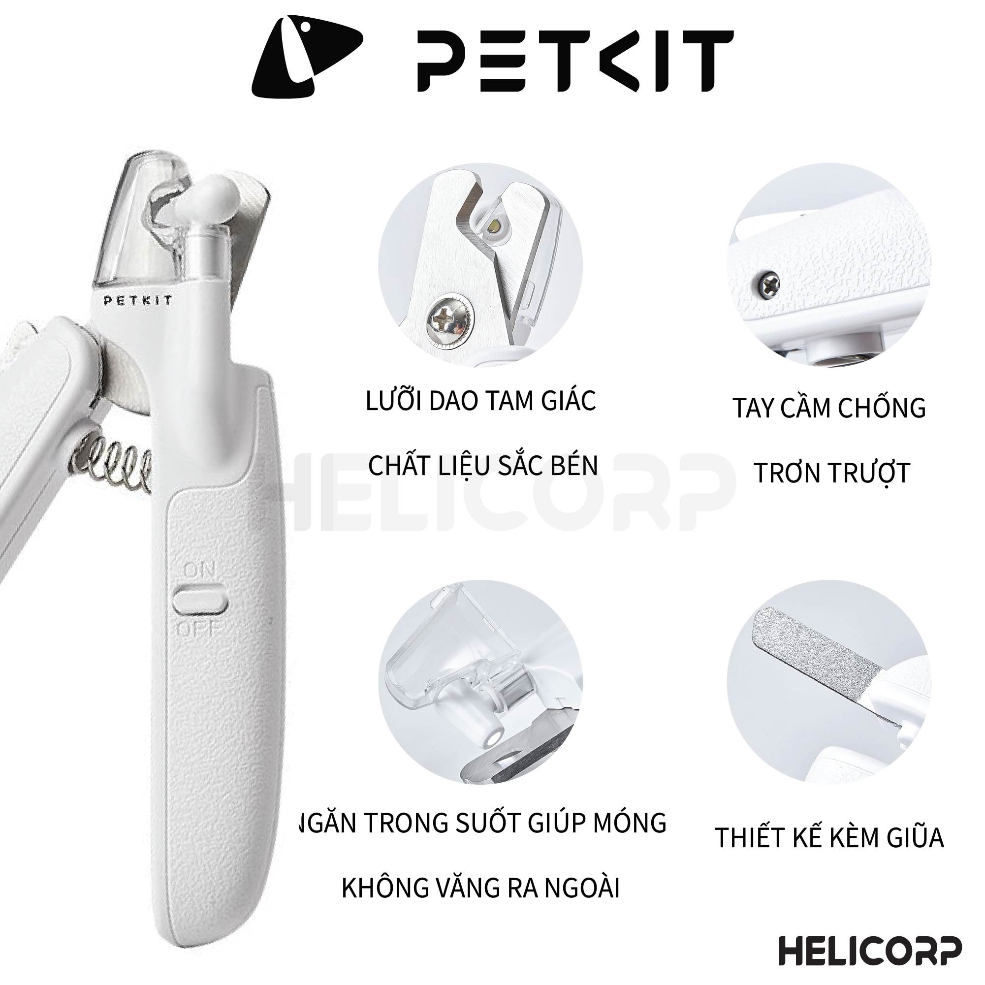 Kìm Bấm Cắt Móng Cho Chó Mèo Petkit