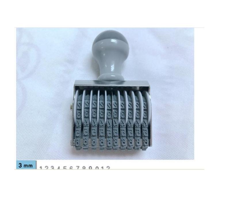 Dấu 10 số xoay 3mm shiny n510