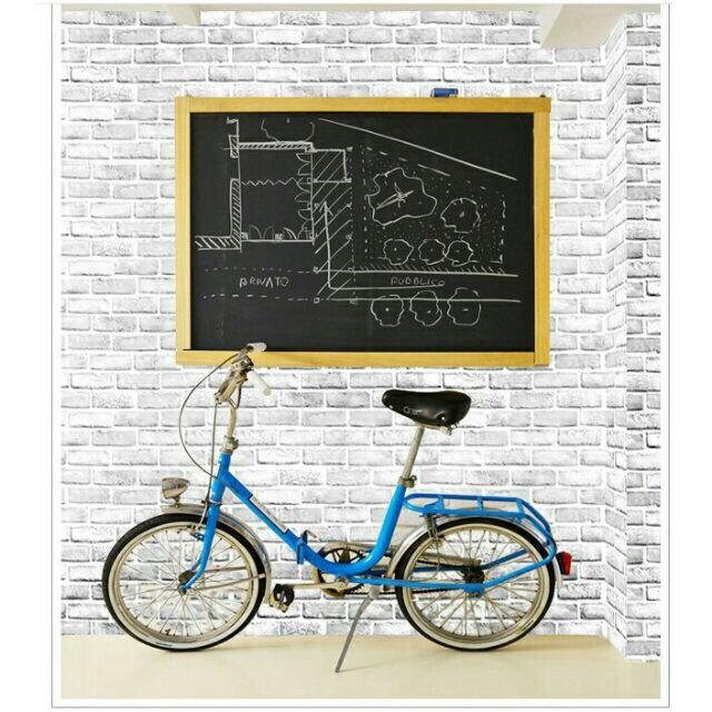 [HCM]Cuộn 5M decal giấy dán tường (có sẵn keo) - gạch xám khói 3D