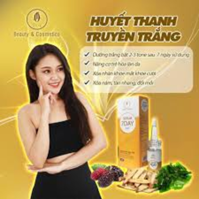 COMBO SỈ 5 CHAI SERUM HUYẾT THANH TRUYỀN TRẮNG OLIC 7DAY liệu trình nâng cơ, xoá nám (đủ tem, bao text hàng)