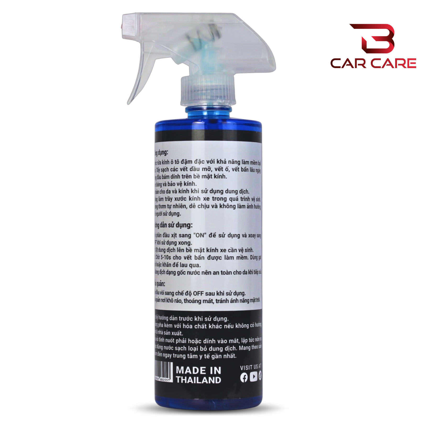 BÌNH XỊT RỬA KÍNH Ô TÔ (511ml) ✅