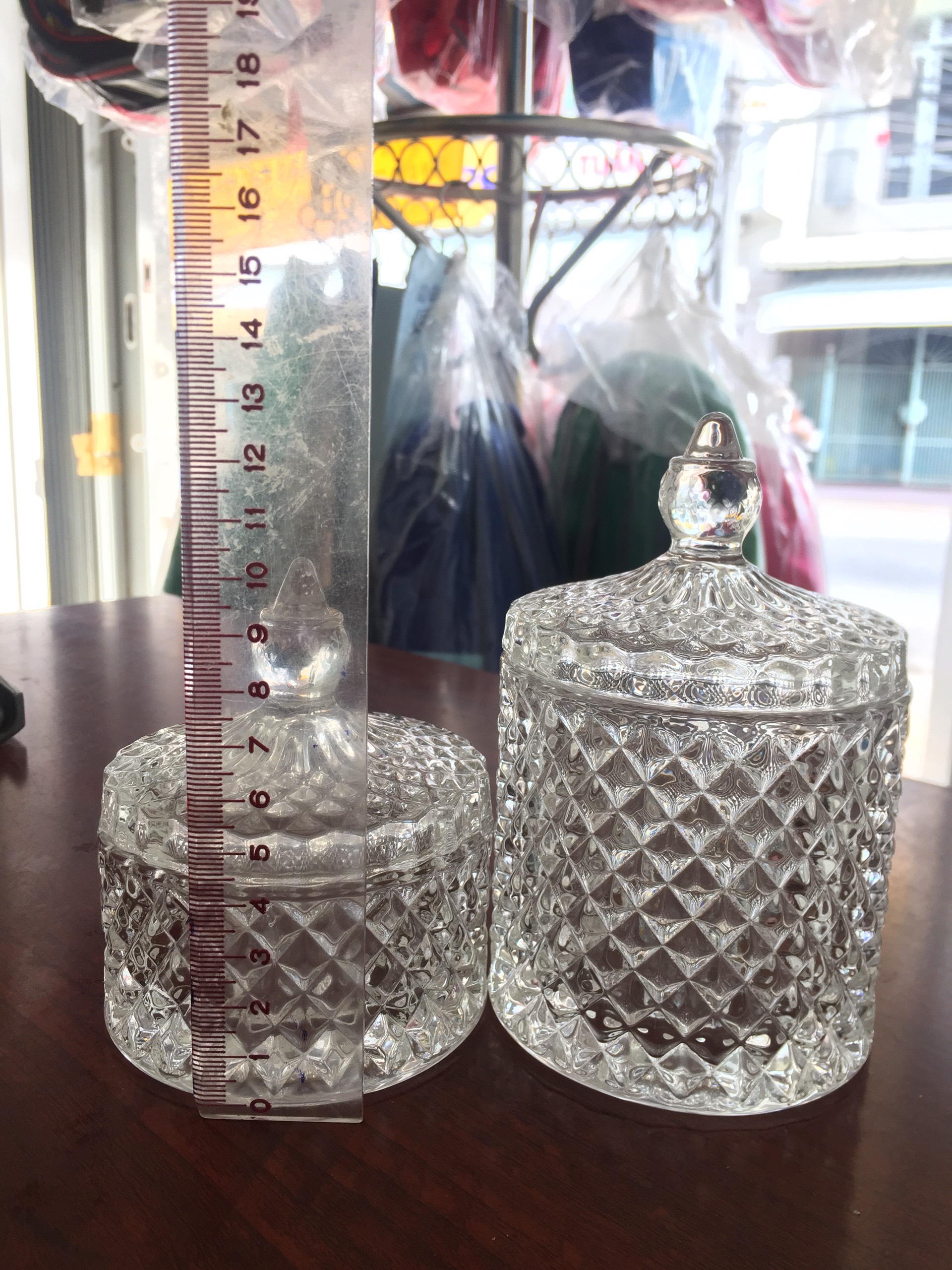 set 2 thố mứt thủy tinh - thố thủy tinh