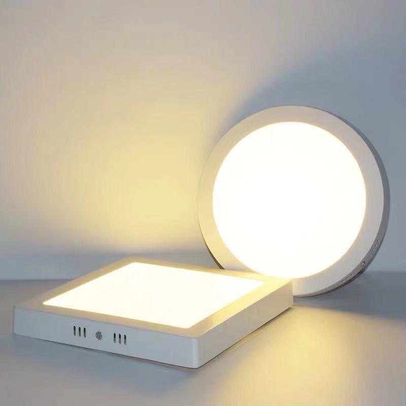 Đèn ốp trần nổi 12W Tròn Vuông 2 màu ánh sáng hiện đại trang trí nhà cửa