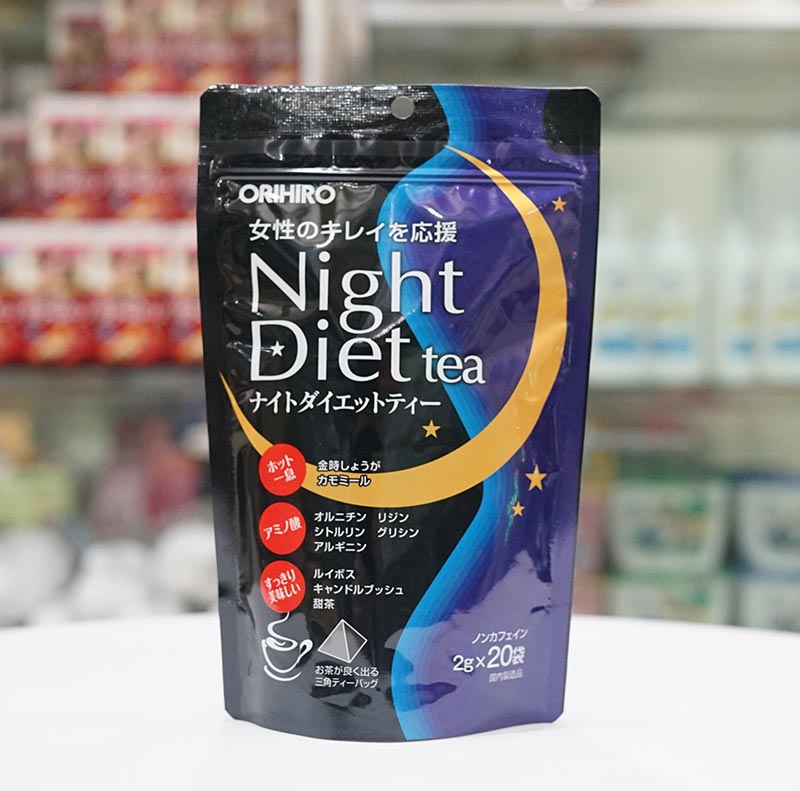 Trà Giảm Cân Night Diet Orihiro Nhật Bản