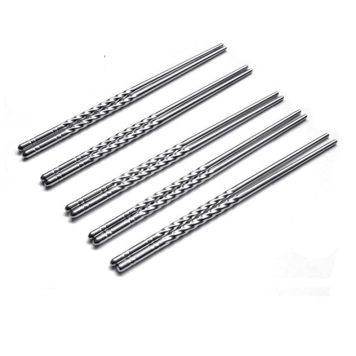 Bộ 5 Đôi Đũa Inox Xoắn Cao Cấp