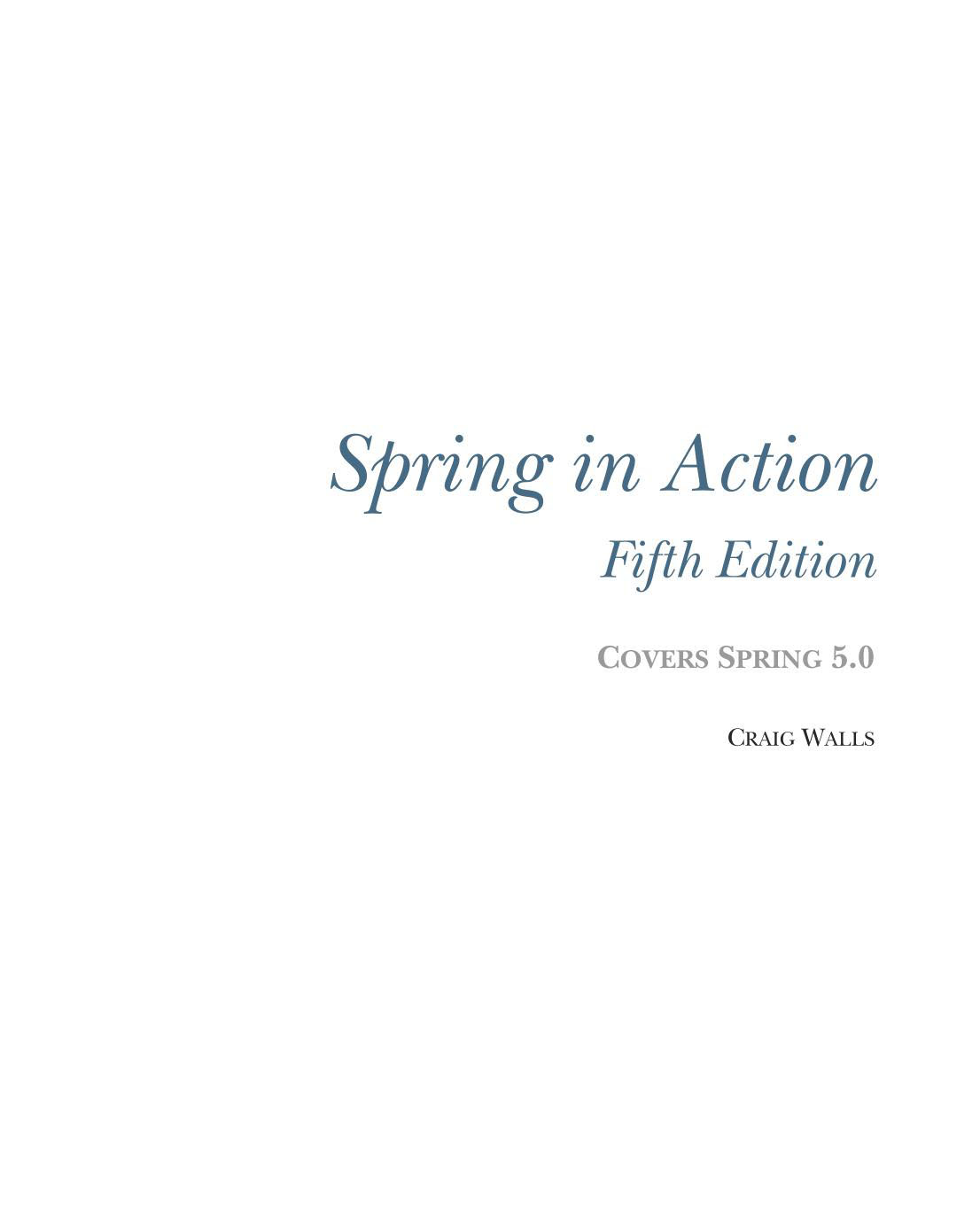 sách Spring in Action
