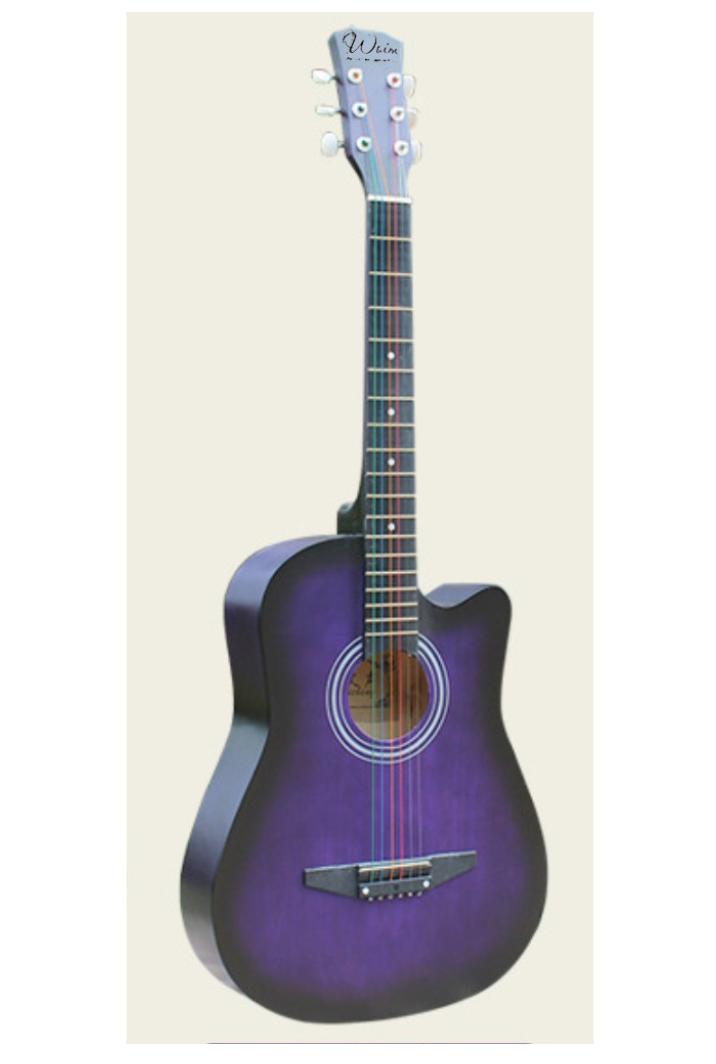 Đàn Guitar Acoustic Gỗ Dáng Khuyết Full Màu