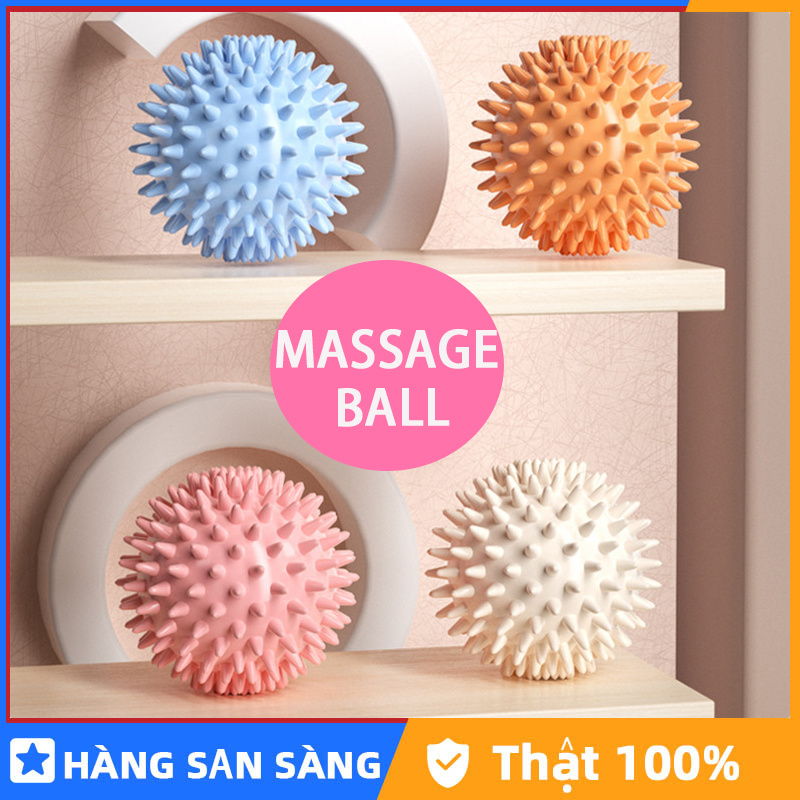 Spike ball massage ball therapy acupuncture ball fitness ball yoga Pilates ball trigger point hand back pain relief massage ball back thorn ball hedge physiotherapy ball sports fitness multifunctional Ready stock