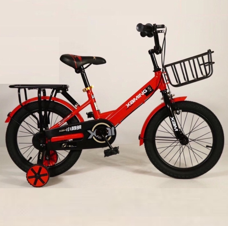 Mua Xe đạp trẻ em thể thao Xaming size 16 inch phù hợp cho bé 4-8 tuổi, có giỏ gác baga và hai bánh phụ