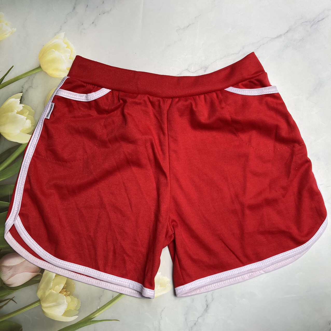 [HCM]Quần đùi thêu chữ Spring Lưng Thun Cho Nữ 50kg-55kg - Chất Thun Co Giãn Tốt Thoáng Mát Kiểu Dáng Năng Động - Spring