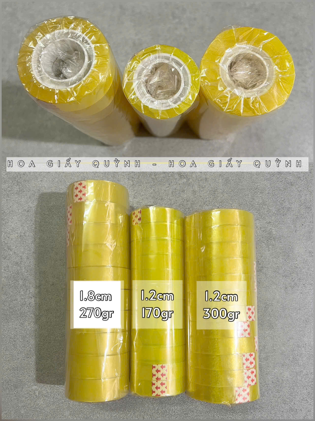 CUỘN BĂNG KEO 1.2CM/ 1.8CM
