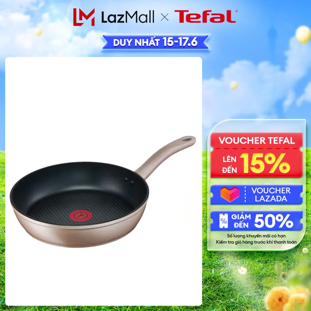 Chảo chiên chống dính đáy từ Tefal Sensation size 24-28cm - Công nghệ Thermor-spot báo nhiệt - Hàng chính hãng