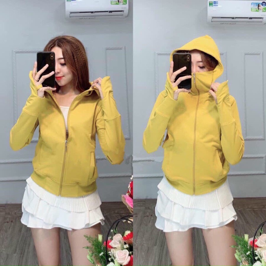 [COMBO 3 IN 1] ÁO KHOÁC DA CÁ CHỐNG NẮNG NỮ THUN TẢN NHIỆT 4 CHIỀU THÊU LOGO FF SIÊU ĐẸP