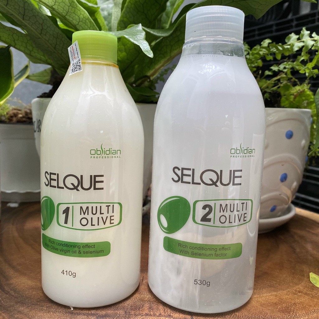 DẬP UỐN TÓC OLIVE (UỐN LẠNH) SELQUE OBSIDIAN CAO CẤP..530ML