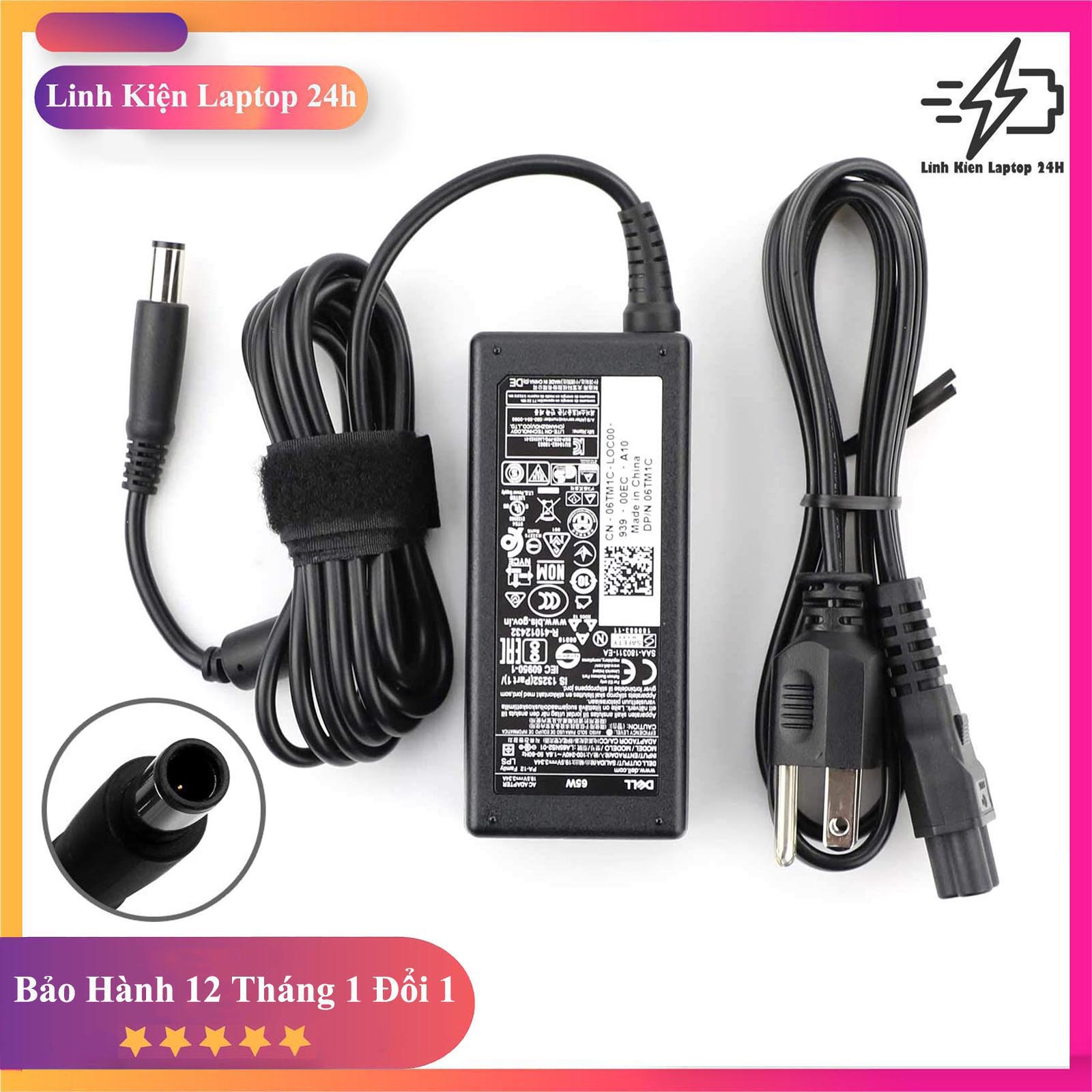 Sạc laptop dell latitude d530 d531 d620 e4310 e5400 e5410 e5430 e5500 e5510 e5520 e5530 e6220 e6320