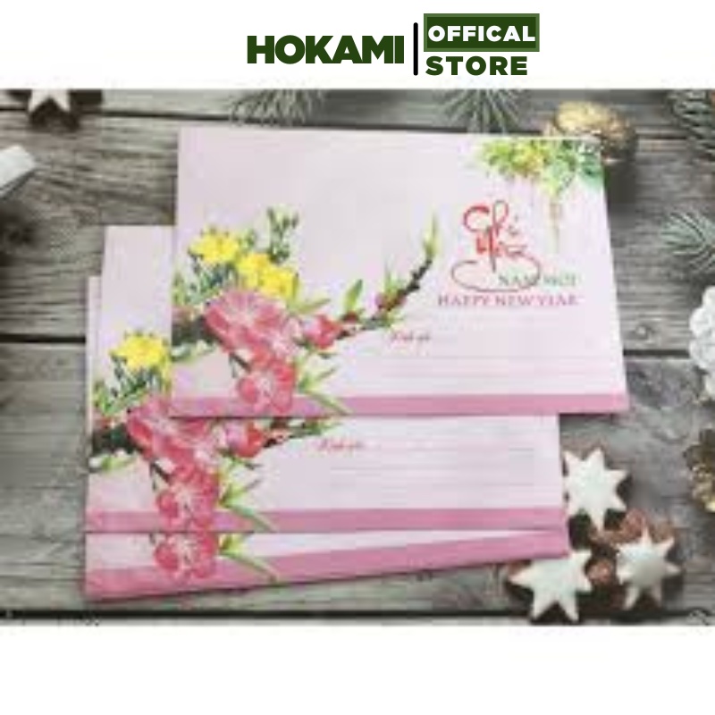 Bưu thiếp chúc tết - Phong bì chúc mừng năm mới- Thiệp chúc mừng năm mới - văn phòng phẩm - HOKAMI STORE