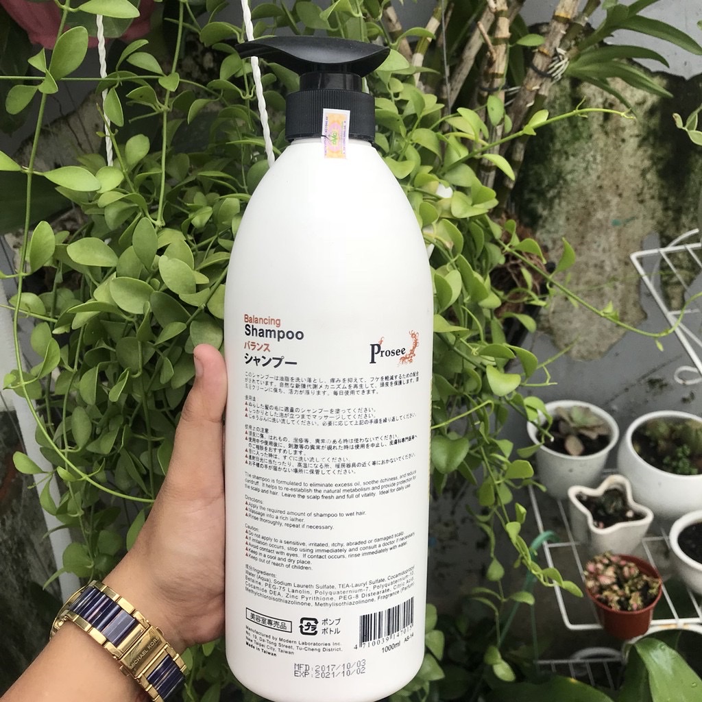 Dầu gội dành cho tóc gàu chống dầu, chống rụng tóc Prosee Balancing Shampoo AS14 1000ml